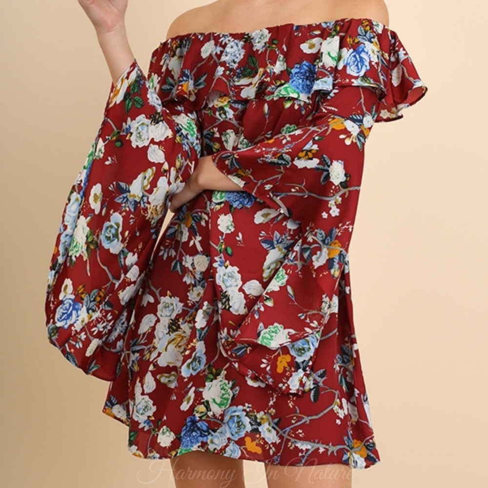 LAST Bell Sleeve Dress - Picture 3 of 5